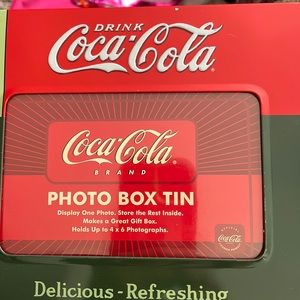 Coca Cola photo tin collectable box
